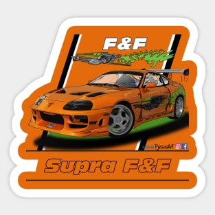 F&F Supra Sticker